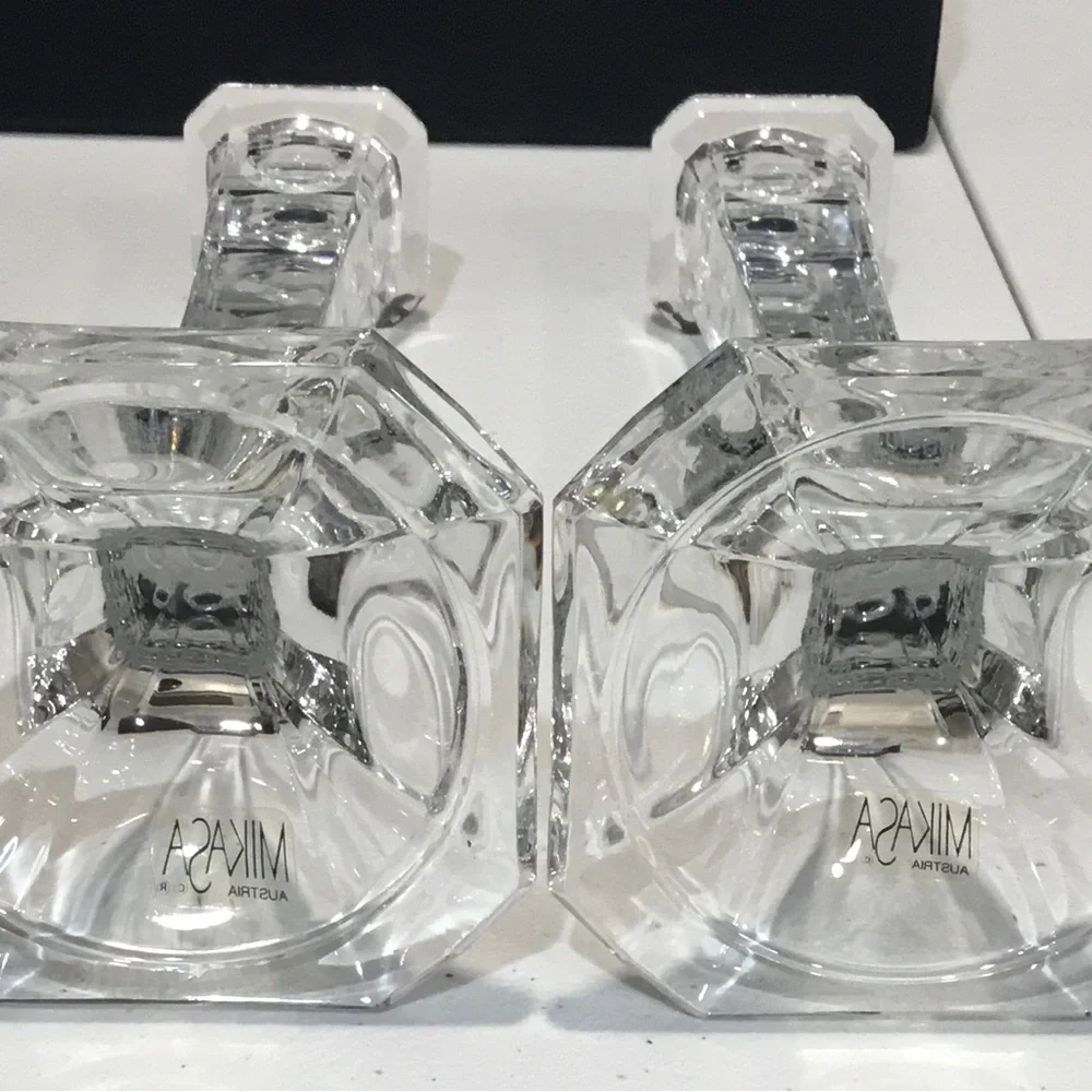 Pair of Mikasa Candle Holders 7” Made in Austria